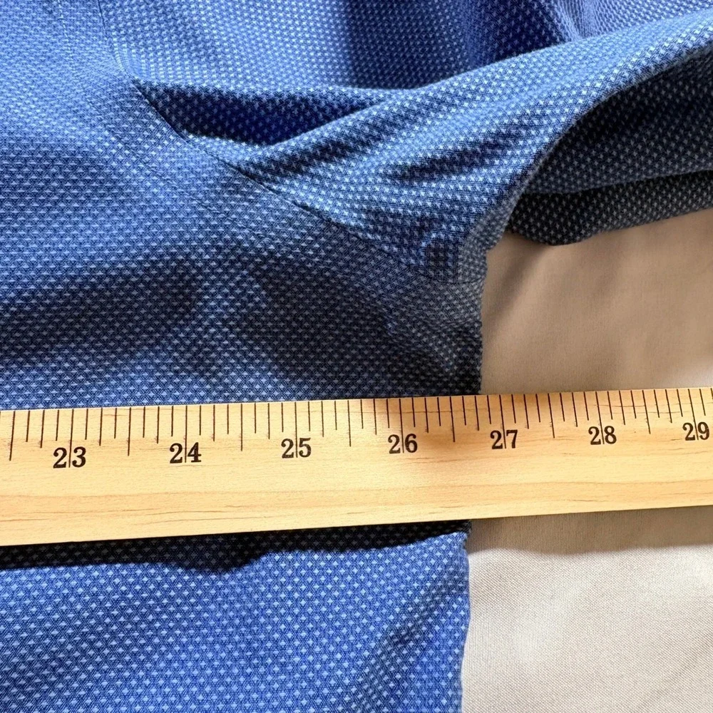 Banana Republic Button Down Shirt Mens XXL Blue Non-Iron Standard Fit Cotton